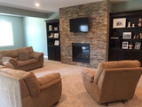 8   den with firplace  hdtv  surround