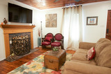 Cozy living room with tv