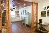 Kitchen with antique doors