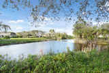 Canals border backyard for great nature watching