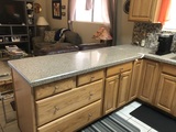 Kitchen cabinet looking into living room  img 4286
