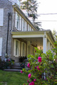 Manor exterior with roses