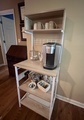 Coffee snack area   a mini fridge to be in place