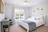 Bright and serene bedroom view