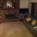 Family room with tv and fireplace